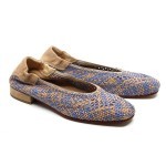 Softwaves ballerine blauw gevlochten 9.15.01